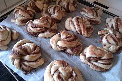 Kanelsnurrere med marcipan
