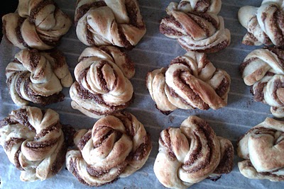 Kanelsnurrere med marcipan