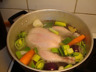 Karrysuppe med kylling og ris