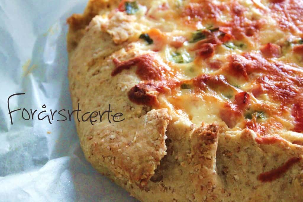 Den fedtfattige tærtedej - forårstærte med skinke og tomater