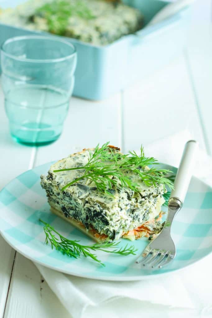 Pastafad med laks Pastafad med laks