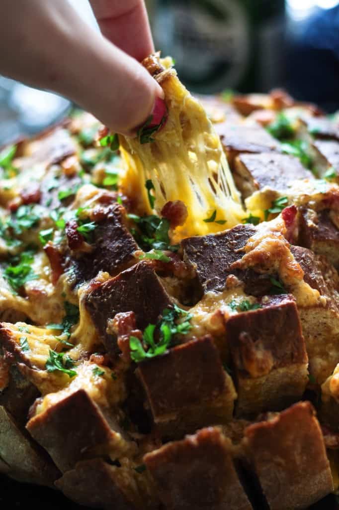 Cheesy Bacon Pull Apart Bread