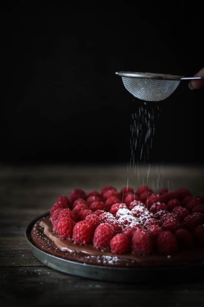 chokoladetærte med hindbær (5)