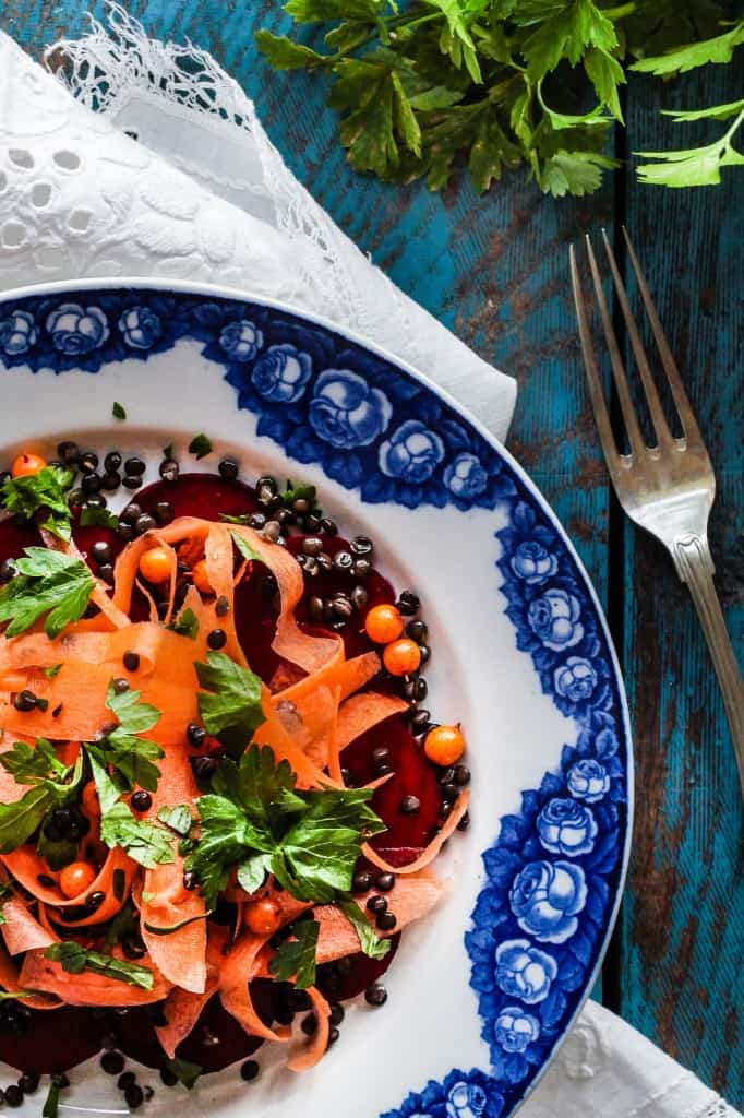 rødbede - gulerodsalat