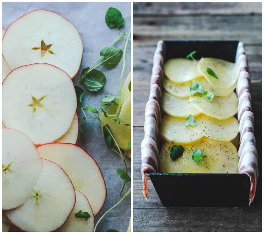 pommes anna med bacon, æble og kartofler (1)