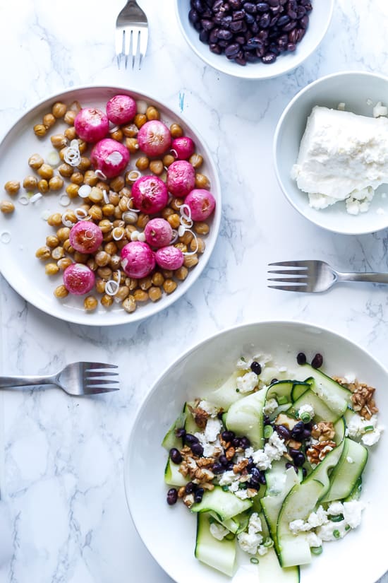 squashsalat med bønner og feta (2)