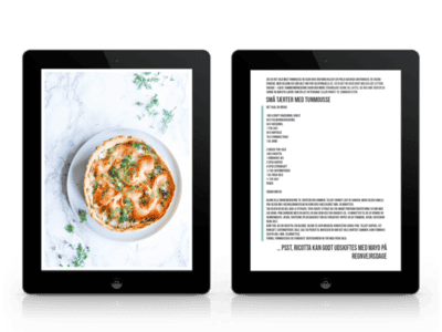 e-bog - e-kogebog - tærter - tærteopskrift