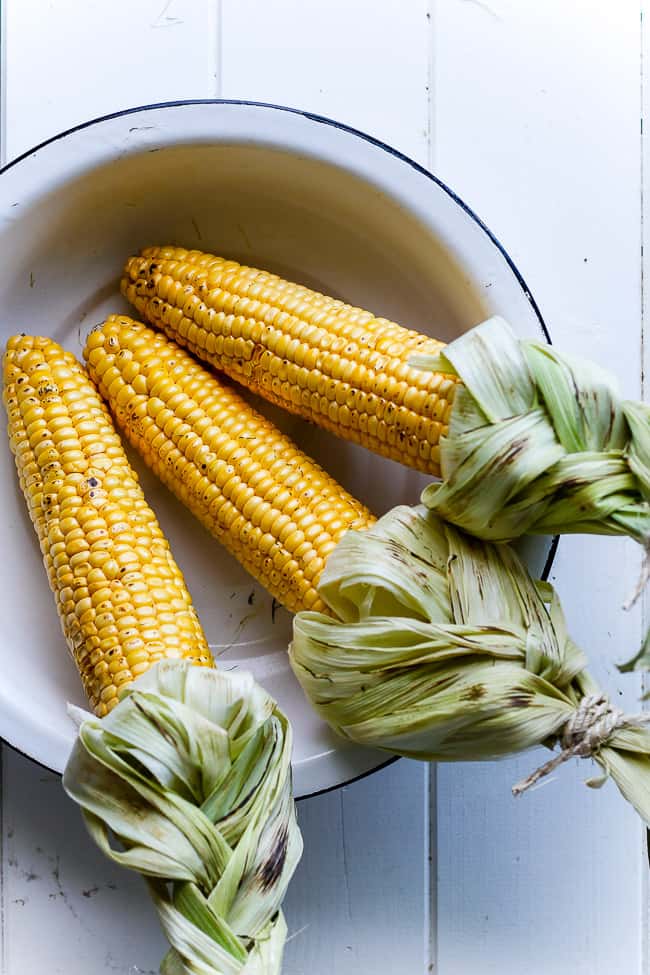 grillede majs - krydrede majskolber - mexican street corn - opskrift 