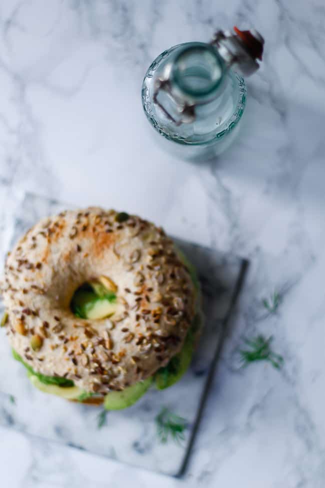 grove bagels - opskrift bagelse - avocado sandwich