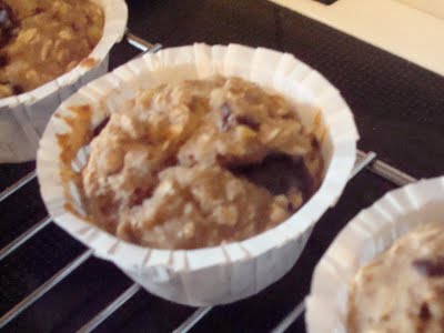 bananmuffins - opskrift på fedtfattige bananmuffins