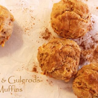 Sunde muffins med æble, gulerod og kanel