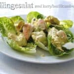 Salat med kylling og karrydressing