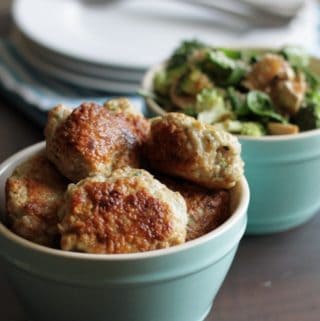 Kyllingdeller med squash - frikadeller på hakket kylling