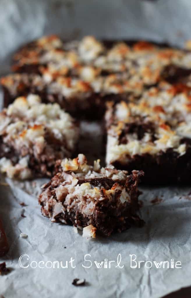 Coconut Swirl Brownie