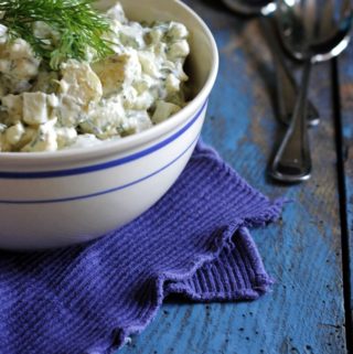 LUKSUS KARTOFFELSALAT MED GLASKÅL OG BLOMKÅL