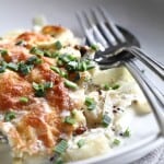 flødestuvede pastinakker og porrer