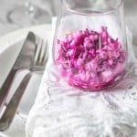 rødkål/rødbedesalat med hytteost