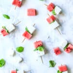 sommer snack - vandmelon med feta - forret til sommerfest - opskrift