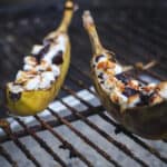 Banan på grill - banan smores - opskrift med banan
