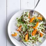 salat med aprikos - spidskål - linser - opskrift
