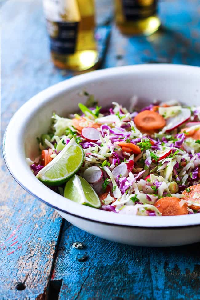 Mexicansk salat – spidskålsalat med lime og chili