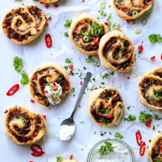 texmex snegle - pizza snegle - madpakke - opskrift - mexicansk mad