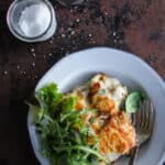 Moussaka med aubergine og kartofler - opskrift - aftensmad