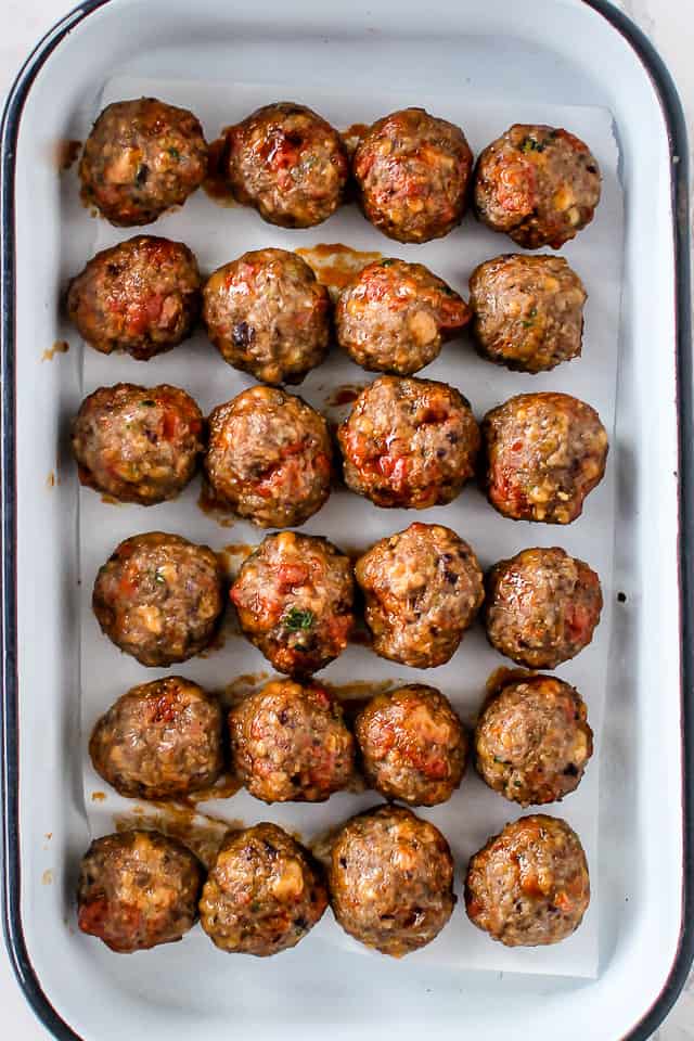 Chorizo Meatballs – bagt i ovnen