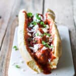Meatball Sandwich - italienske kødboller i tomatsauce