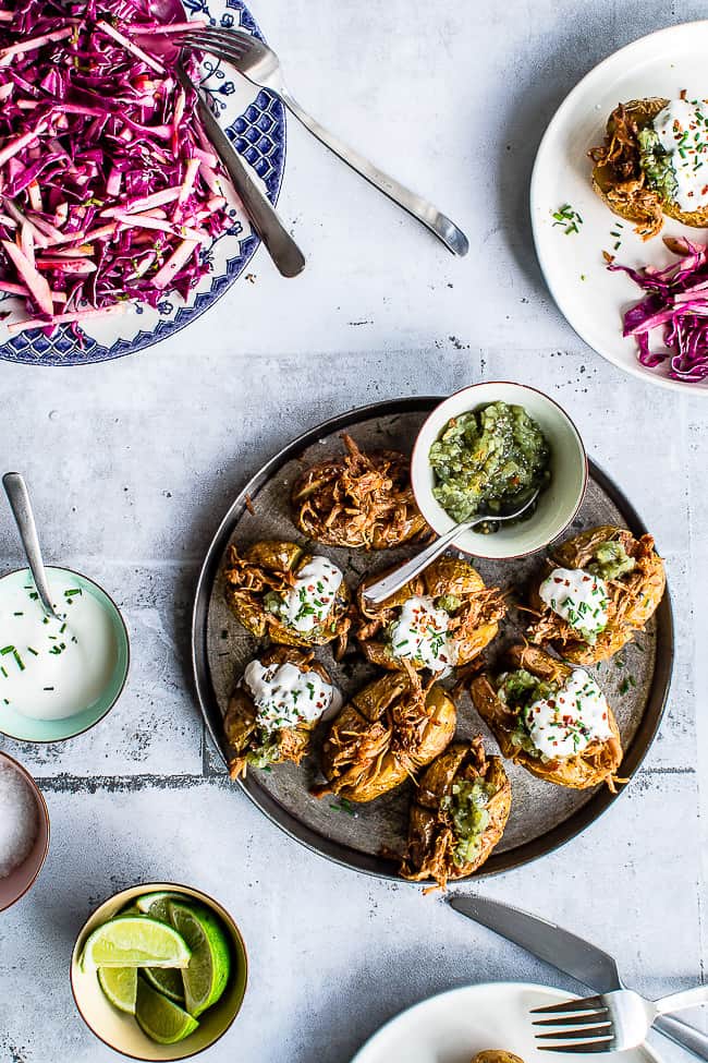 Nem mad - Tulip pulled pork - bagte kartofler med fyld - nem mad til hverdag og gæster