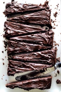 Guinness Brownies med chokoladeganache - opskrift på brownie