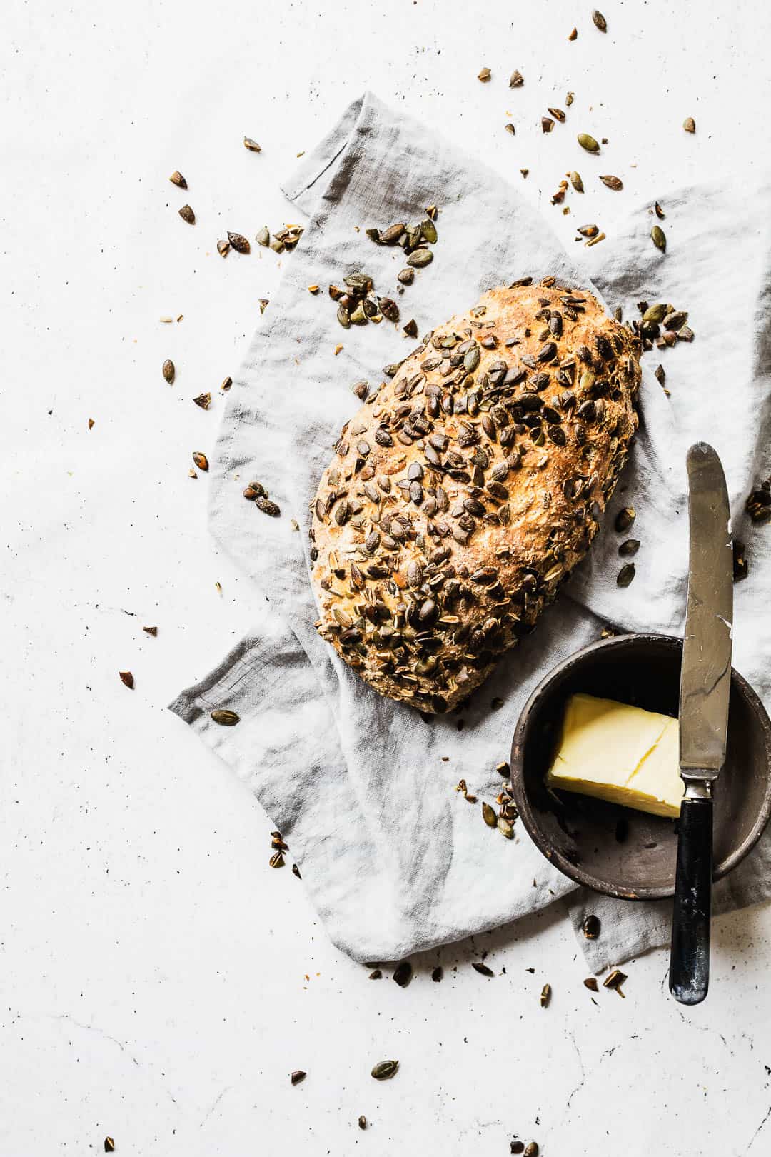 Græskarkernebrød - opskrift på brød med græskarkerner 