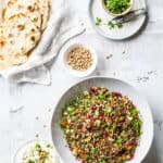 Quinoasalat med granatæble, abrikoser og citrusfrugter - opskrift quinoa