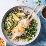 asiatisk nudelsalat - opskrit på asiatisk salat med nudler
