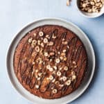 Glutenfri kage - nøddekage med marcipan og chokolade uden mel